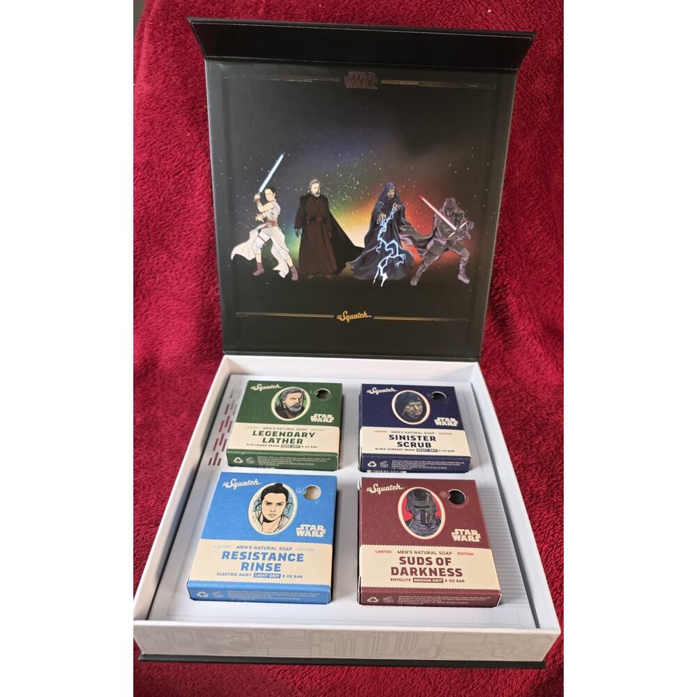 Dr. Squatch Star Wars Collector’s Box Set 4 Bar Soap Limited Edition Disney - Picture 5 of 5